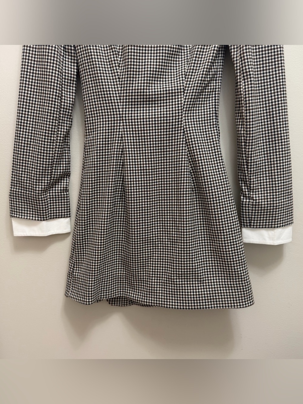 House Of CB Leoni Blazer Bodycon Mini Dress Houndstoooth Brown  Size XS - Picture 7 of 11
